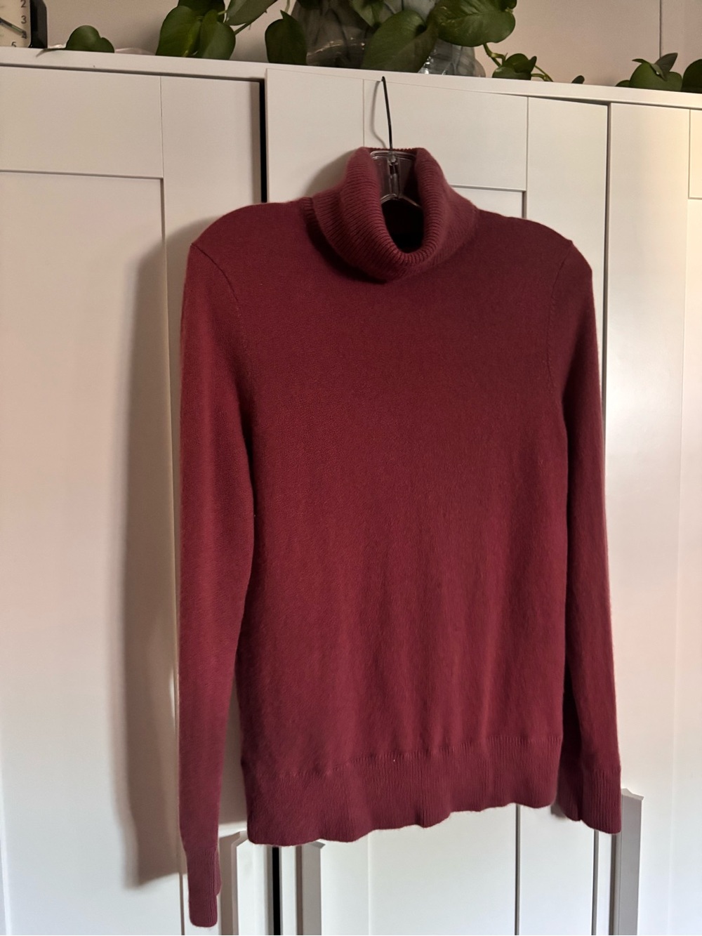 Lands' End Women's 100% Cashmere Turtleneck Sweater in Dusty Rose